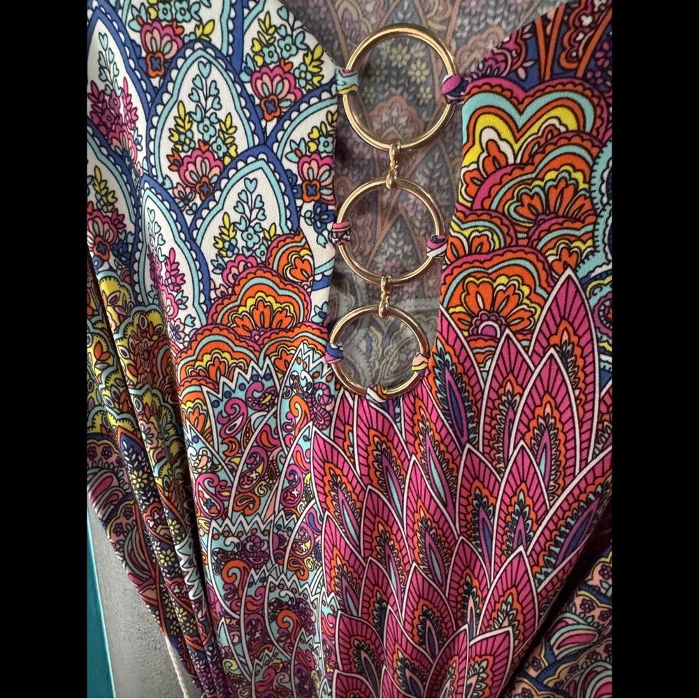 MSK Colorful Patterned Dress - Picture 3 of 4
